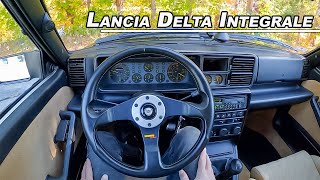 1994 Lancia Delta Integrale Evo II  Driving the ULTIMATE Hot Hatch POV Binaural Audio [upl. by Crista]