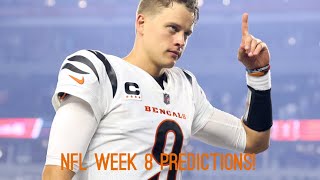 NFL WEEK 8 PREDICTIONS PHILLY AND CINCY BATTLE IN A SHOOTOUT [upl. by Magnus]