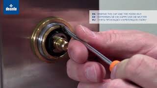 SHOWER PANEL  REPLACEMENT OF A THERMOSTATIC CARTRIDGE [upl. by Ainel911]