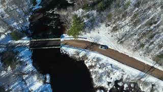 Sinclair Falls Tooley Pond Road Adirondacks Winter [upl. by Nnyrat]