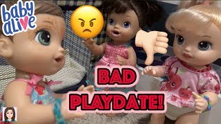 Baby Alive Avi Has a Bad Playdate Getting In Trouble [upl. by Alamap]