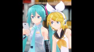 MMD Rin and Miku should kiss tbh [upl. by Ultun]