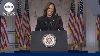 FULL SPEECH Kamala Harris addresses nation after conceding election to Donald Trump [upl. by Ethyl]