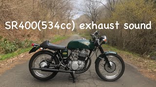 SR400534cc exhaust sound [upl. by Kloster372]