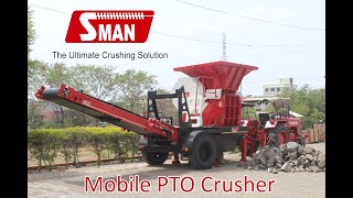 SMAN  Mobile PTO Drive Crusher  Concrete Crusher [upl. by Georgy]