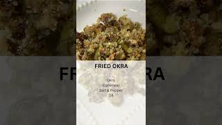 Fried Okra  Okra  Side Dish  Fried okra recipe  Southern fried okra  Southern cooking [upl. by Ahsiekat]