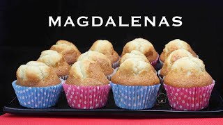 MAGDALENAS CASERAS CON COPETE I LA RECETA QUE FUNCIONA [upl. by Nafets]