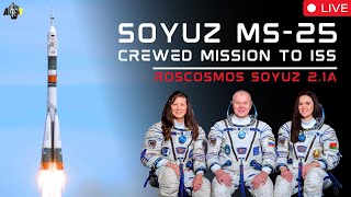 LIVE Roscosmos Soyuz MS25 Launch to ISS [upl. by Aser]