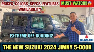 the NEW 2024 Suzuki Jimny 5door PH Prices Colors Specs Features Availability must watch [upl. by Delamare]