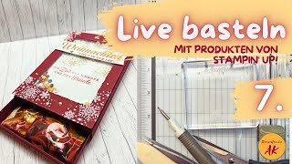 Geschenkbox in der Schüttelkarte basteln Stampin Up Anleitung Tutorial DIY [upl. by Widera455]