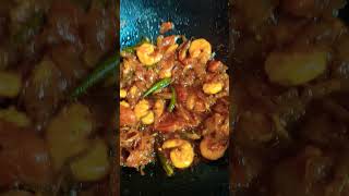 Chingri macher sos curry recipe shorts prawn with tomato ketchup curry shorts testy recipe [upl. by Atsilac]