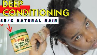 How to treat 4C HAIR with AFRICAS BEST ORGANICS Hair MAYONNAISE  REVIEW [upl. by Rubenstein703]