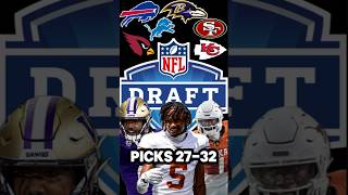 NFL Mock Draft Picks 2731 nfl nflfootball nfldraft lions cardinals bills ravens 49ers [upl. by Rennerb]