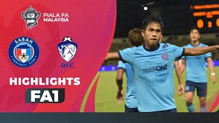 Sabah FC 20 Respect FC  Piala FA 2022 Highlights [upl. by Apple]