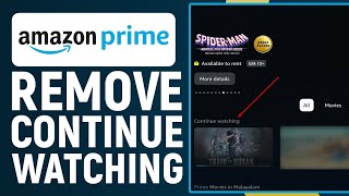 How To Remove Continue Watching On Amazon Prime Easy [upl. by Cohbert318]