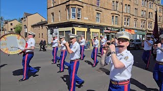 Black Skull Flute Band Glasgow  ABOD morning parade 1stJune 2024 [upl. by Skvorak]