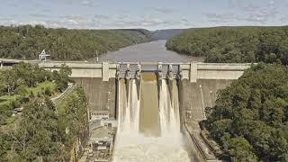 Warragamba Dam spilling  March 2021 [upl. by Tasia247]