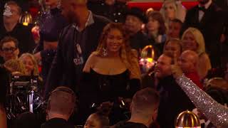 BEYONCÉ Reacting To Lizzos Acceptance Speech  Audience Cam  2023 GRAMMYs [upl. by Natalee]