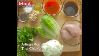 Tanimura and Antle  Artisan Romaine Lettuce Thai Chicken Wraps [upl. by Janek]