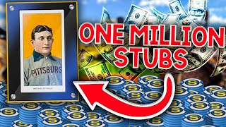 1 MILLION STUB SPENDING SPREE FOR HONUS WAGNER MLB THE SHOW 19 DIAMOND DYNASTY [upl. by Lukin796]