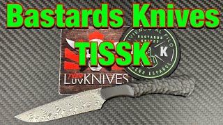 Bastards Knives TiSSK 3D printed titanium handles and Balbach Damascus blades  Incredible [upl. by Aehsat]