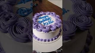 Cake decoration ideaeggless white forest cakecake shortfeed food baking [upl. by Anik915]