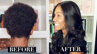 CLIENT SERIES Natural Wig Install on Extremely Short Hair  New Star Hair BAD Review [upl. by Anividul]