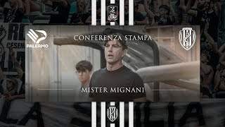 Palermo  Cesena Conferenza di Mignani nel postpartita [upl. by Seka]