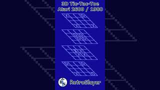 3D TicTacToe Gameplay Atari 2600 retrogaming atari2600 3dtictactoe [upl. by Cutter332]