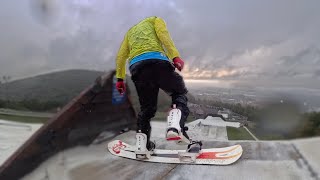 Snowboarding on Carpet Powder [upl. by Solorac654]