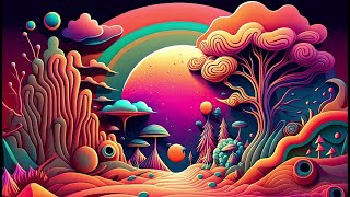 Progressive Psytrance  Electric Samurai  Hallucinations mix 2023 AI Graphic Visuals [upl. by Laurita]