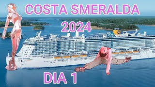 COSTA SMERALDA 2024 DIA 1 CRUCERO EN FAMILIA [upl. by Aicrop]