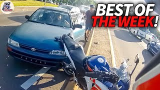 COOL amp ANGRY Motorcycle Moments Of The Week  Motorcycle Crash Compilation 2024 [upl. by Llecram]