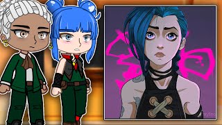 Arcane Another Universe React To Jinx  Gacha react [upl. by Aihsitan]