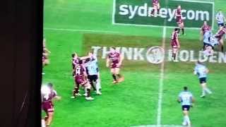 Paul Gallen Punch On Nate Myles State of Origin NSW VS QLD 2013 [upl. by Llertnod653]