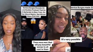 People React To Bernice Burgos Saying She Made 30 To 70k A Night Bartending [upl. by Ydeh]