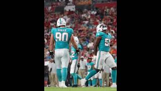 DEANDRE JOHNSON AND OWEN CARNEY TEAM UP FOR THE SACK AT MIAVSTB  PRESEASON 2022 WEEK 1 [upl. by Neila956]