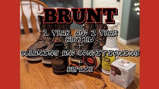 BRUNT Boot 1 And 2 Year Review  Maintenance [upl. by Ahders826]