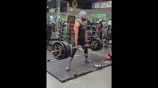 Beltless DL  405lbs x2  164lbs [upl. by Duff]