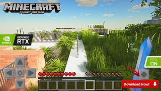 Minecraft 121 Best Shaders Render Dragon Shaders For Minecraft Pocket Edition  Hindi [upl. by Harsho]