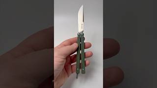 Couteau papillon vert de chez Ganzo tranchant rasoir assuré couteau couteaudepoche edc knifelove [upl. by Dilahk]