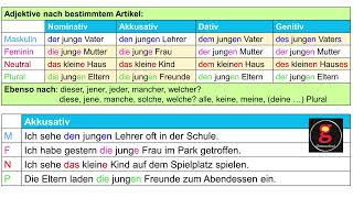 Deklination der bestimmten Artikel Tabellen amp Beispiele [upl. by Bertila]