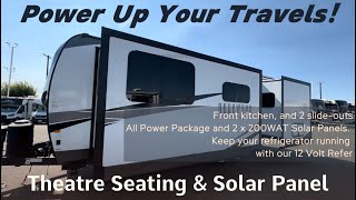 Rockwood 2608BS THEATRE SEATING FRONT KITCHEN TWO SLIDES All Power Package 12Volt Refer 200W SOLAR [upl. by Enamart]