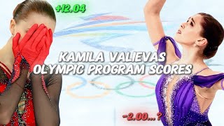 Kamila valievas Olympic program scores  Luxlutzx  Beijing 2022 [upl. by Nikkie582]