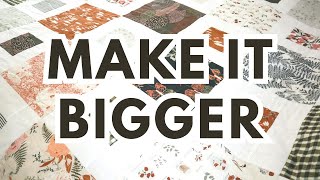 4 Easy Ways to Make a Quilt Top Bigger [upl. by Atilal]