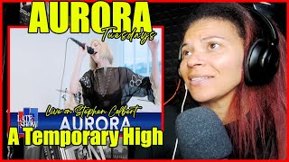 AURORA  A Temporary High  The Late Show with Stephen Colbert  Reaction [upl. by Okeim]