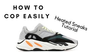 HOW TO COP YEEZY WAVE RUNNER 700 WITH HEATED SNEAKS  Yeezy Supply [upl. by Somar]