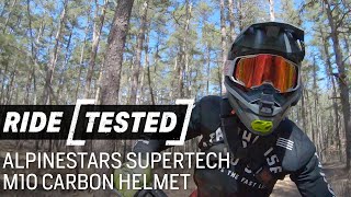 Alpinestars Supertech M10 Carbon Helmet  Ride Tested [upl. by Ydarg]