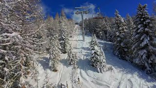 🇨🇭🚠 Seilbahn Luftaufnahmen Skigebiete Winter 2024 ❄️ 4K HDR [upl. by Heall]