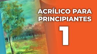 ¡MI PRIMER VÍDEO  Clase con acrílico para principiantes 1  👩‍🏫🎨 [upl. by Anwad]